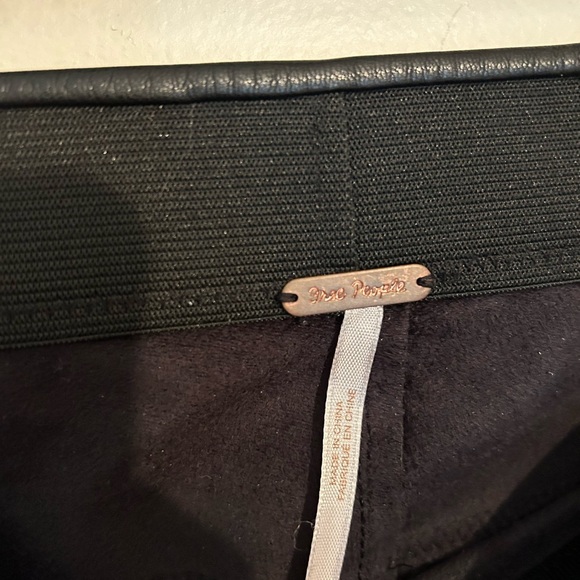 Free People Black Leather Pants - Picture 3 of 7